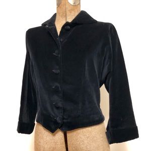 1950s Velvet Cocktail Jacket